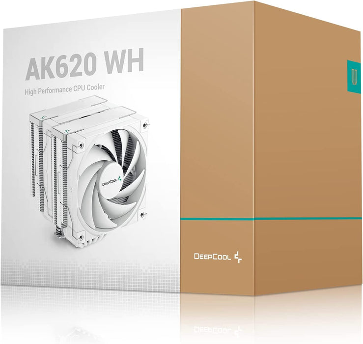 DEEPCOOL AK620 White High Performance Dual Tower Cooler