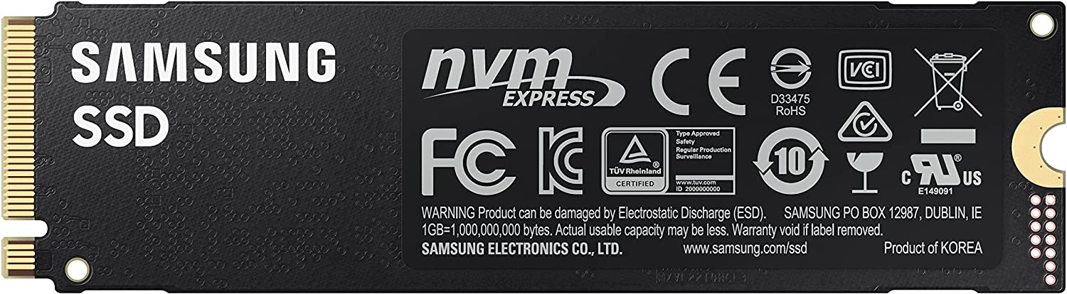 Samsung 980 PRO 1TB NVMe M.2 PCIe Gen 4.0 SSD
