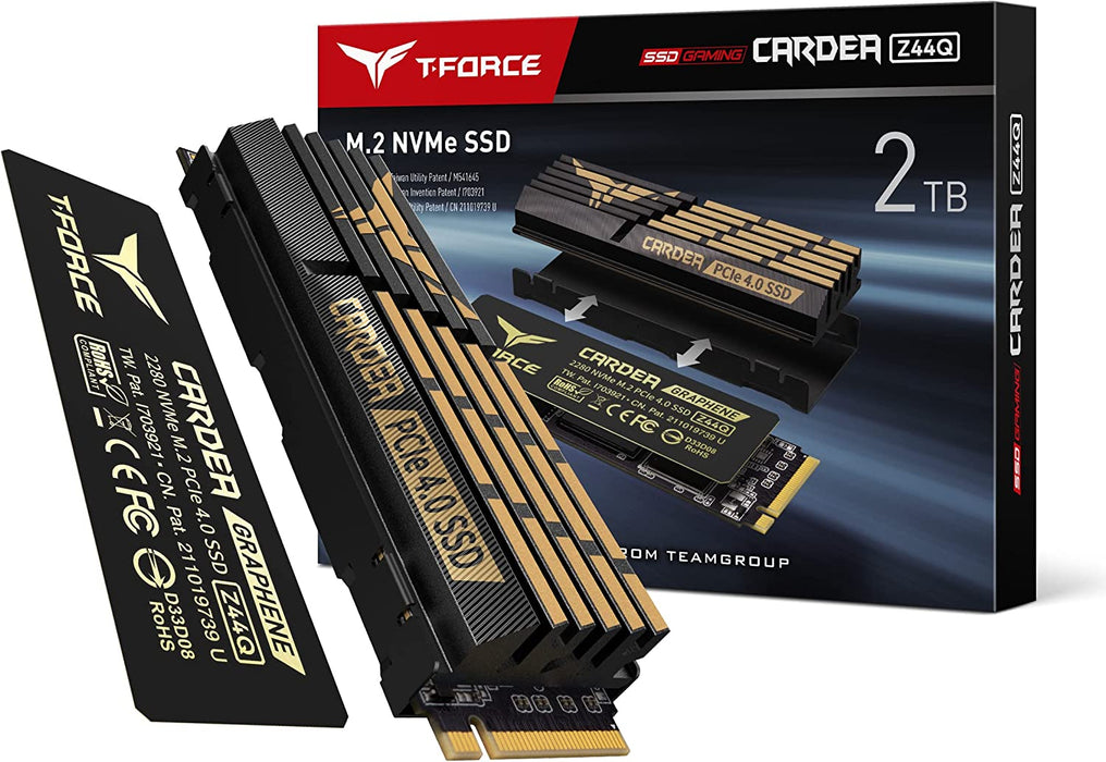 TEAM T-Force CARDEA Zero Z44Q 2TB NVMe M.2 PCIe Gen 4.0 SSD