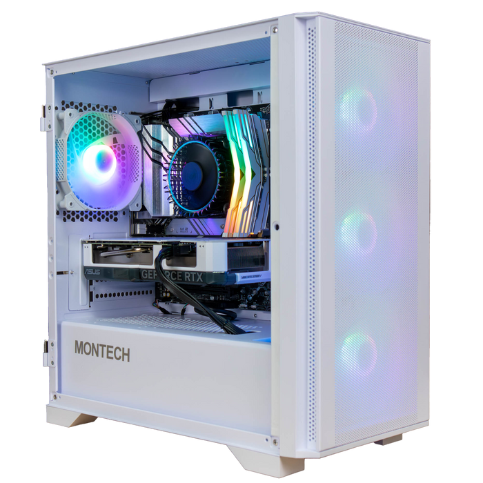 White Gaming PC | Core i5 12400F | RTX 4060 8GB | 1TB SSD | 16 GB RAM