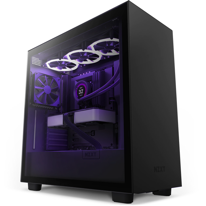 NZXT H7 Black Mid Tower Case w/ 2 fans
