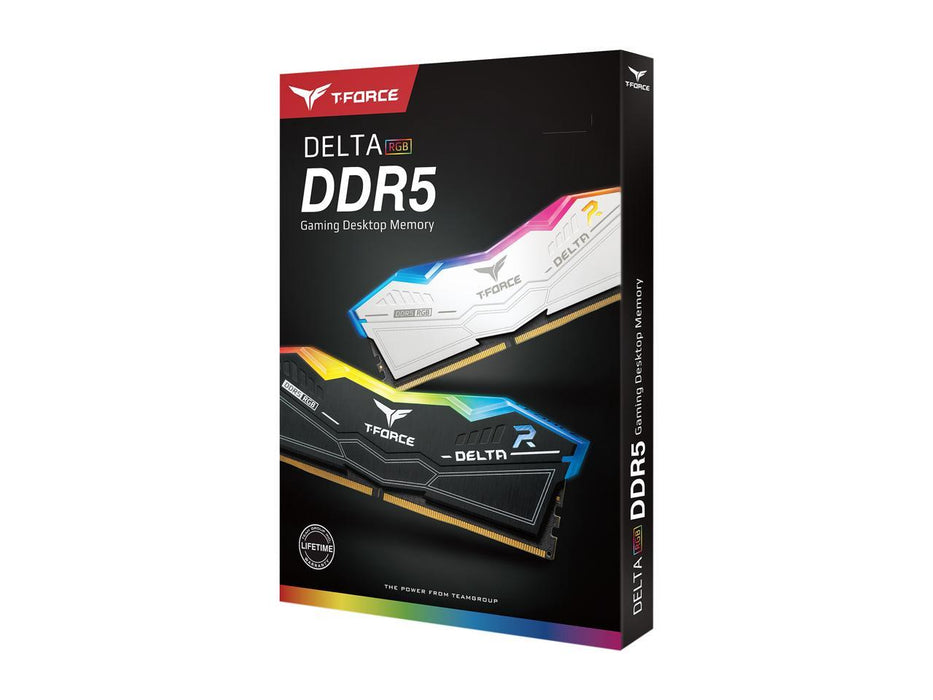 Team T-Force Delta RGB 32GB Kit 2x16GB 6000 C38 Black DDR5 RAM