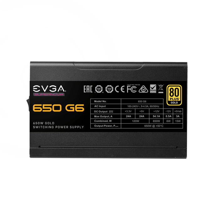 EVGA SuperNOVA 650 G6 80 Plus Gold 650w Modular Power Supply