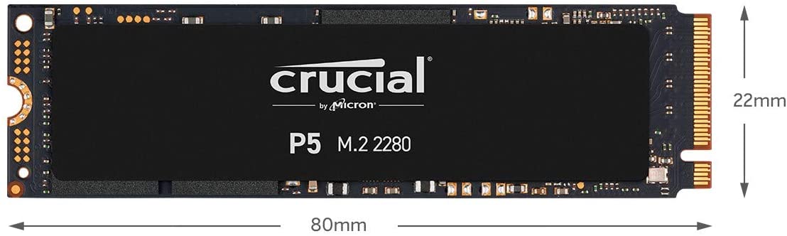 Crucial P5 1TB NVMe PCIe Gen3 SSD
