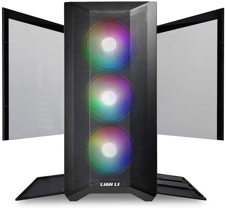 LIAN LI LANCOOL II MESH Black Mid Tower Case w/ 3 RGB fans
