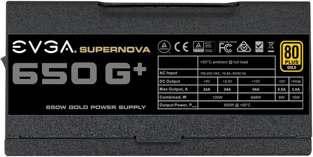 EVGA SuperNOVA 650 G+ 80 Plus Gold 650w Modular Power Supply
