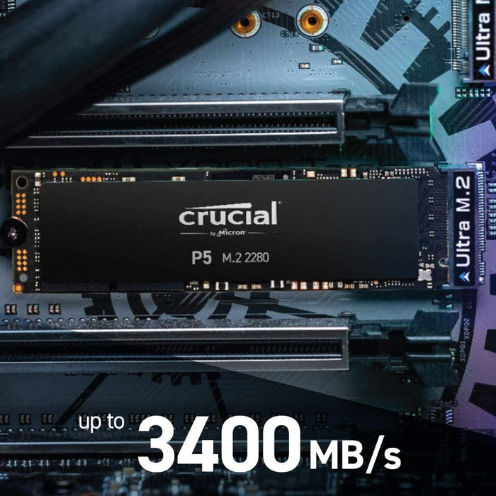 Crucial P5 1TB NVMe PCIe Gen3 SSD