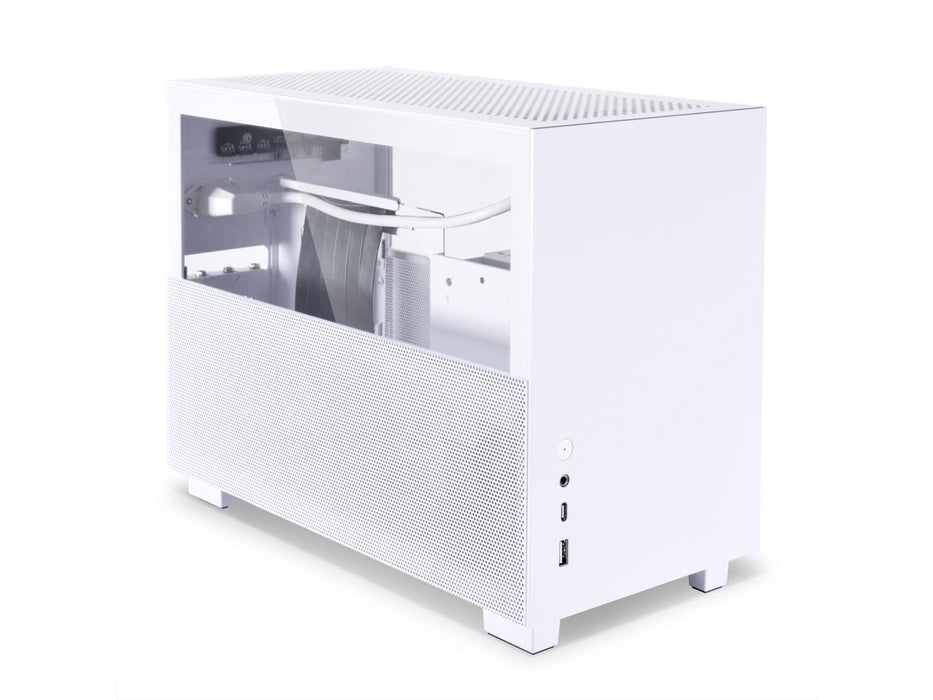LIAN LI Q58 w/ Gen4 Riser ITX SFF White Case